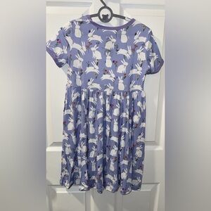 Purple Bunny Bamboo Dress 7/8